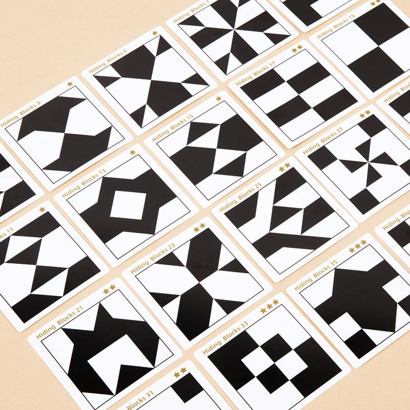 Puzzle Hidden Building Block Puzzle Toys Cultivate Children's Spatial Thinking and Imagination Parent-child Interactive Table Games