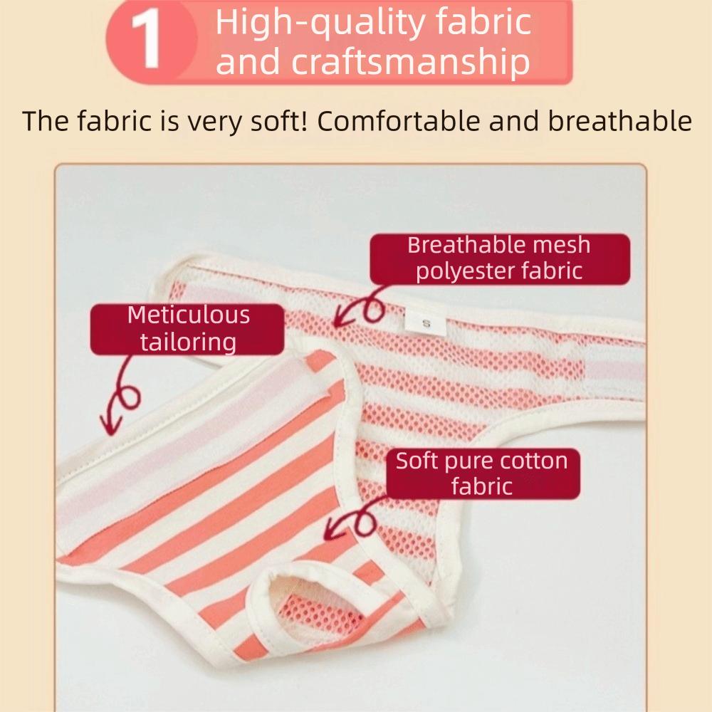 Leak-proof Dog Physiological Pants Adjustable Dog Diaper for Small-medium Dogs
