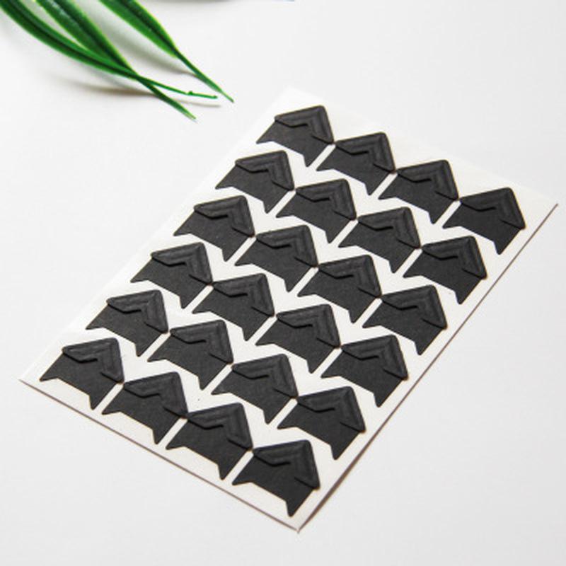 120 pcs/lot DIY Vintage Corner Photo Albums Corner Stickers Kraft Paper Album Frame Decor Scrapbooking Decoration 5 Sheets