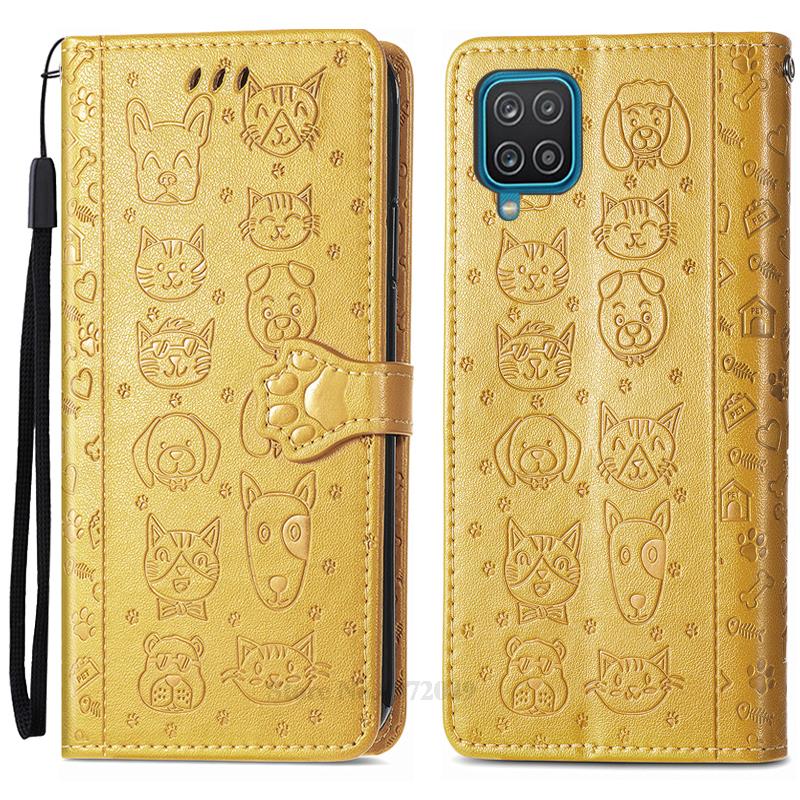 SamsungA12 Case For Samsung Galaxy A12 Wallet Leather Flip Phone Case For Samsung A12 A 12 Case Protective Cover Coque Fundas
