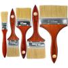 Lot de 5 pinceaux peinture - AIMOONSA - Modèle mixte - Poils synthétiques - Manche bois - Eau & huile