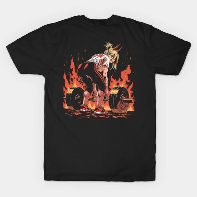 Power Waifu Ecchi Tee Chainsaw Unisex Anime Unisexga Senpai Black TShirt V3 S
