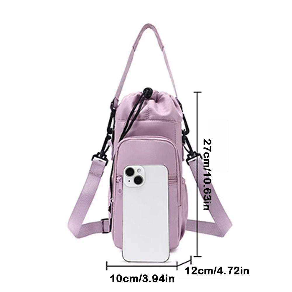 Adjustable Strap Thermos Cup Sleeve Crossbody Universal Water Bottle Bag Insulated Lightweight Thermos Bottle Holder
