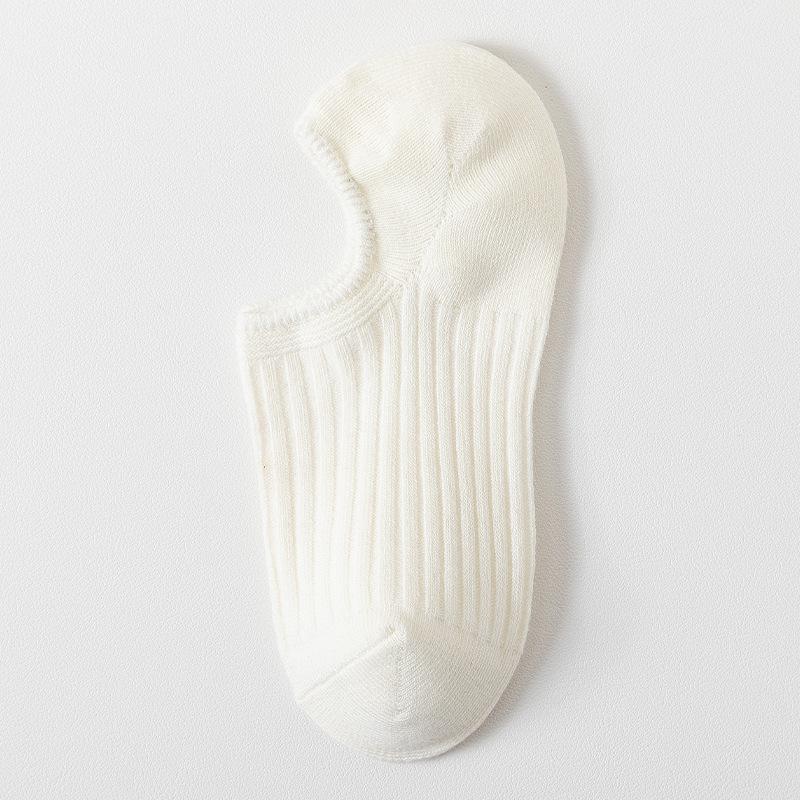 Damen Sommer Dünner Stil Einfarbig Flacher Ausschnitt Fällt Nicht Ab mit Unsichtbaren Socken