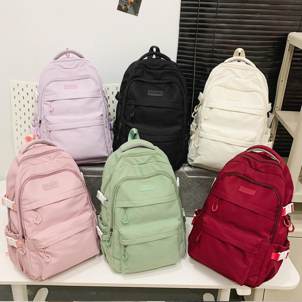 Schoolbag Unisex New Japanese Simple High School Student Junior High School Student Large-Capacity Backpack