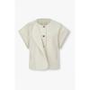 Vov Front Ruffle Round Neck Jacket 7156210008