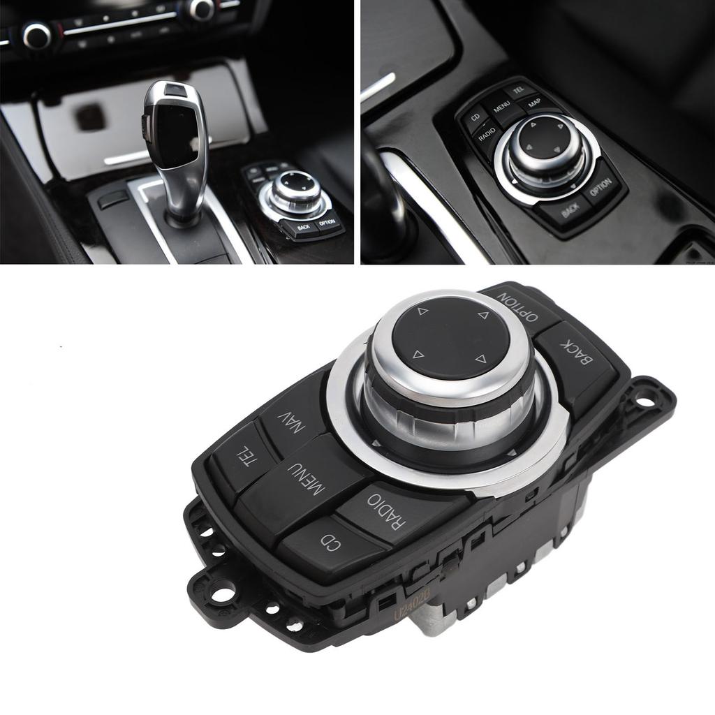 Center Console Multimedia Knob 10PIN 9206444 Media Switch Navigation Controller Mouse for 5 Series F07 GT F10 F11 2008‑2011