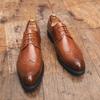 New Man Shoes Dress Shoes Classic Italian Design Formal Shoes Men Leather Brogue Shoes Fashion Bureau Casual Shoes Male Footwear