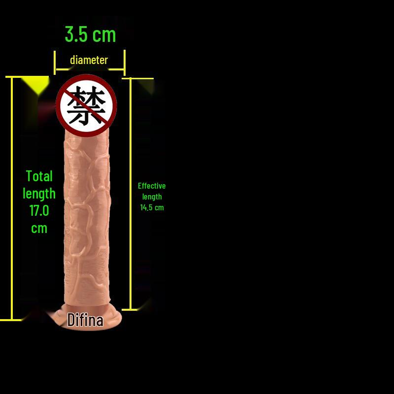 High Transparency Thick Suction Cup Dildo for Women - Flirting Adult Toy