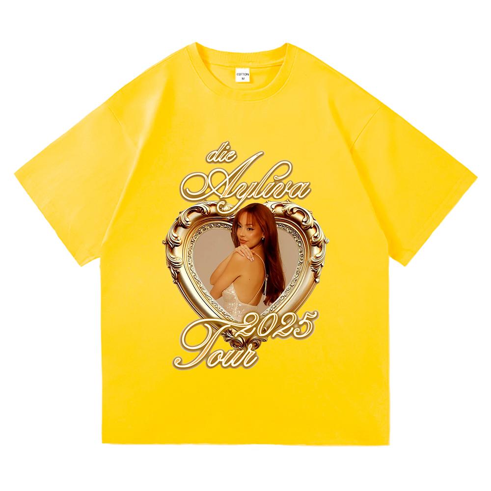 Tricou Ayliva Tour 2025 Modă de vară Bărbați/Femei Harajuku Grafic Retro Tricou Bumbac Casual de Înaltă Calitate Tricouri