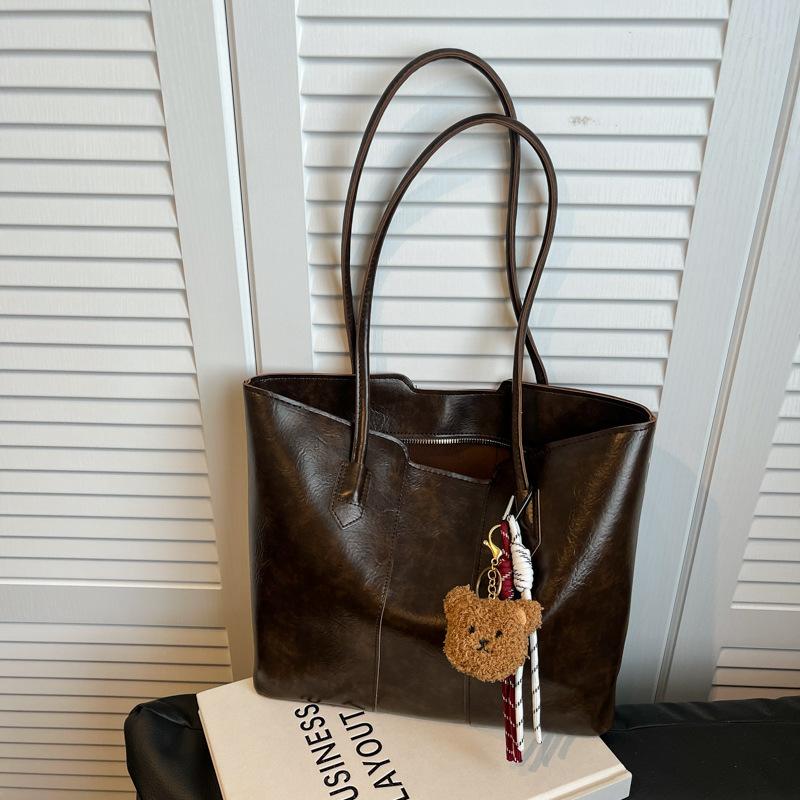 High Value Temperament Large Capacity Bag Women's 2025 New Autumn and Winter Light Luxury Shoulder Bag Casual Tote Bag