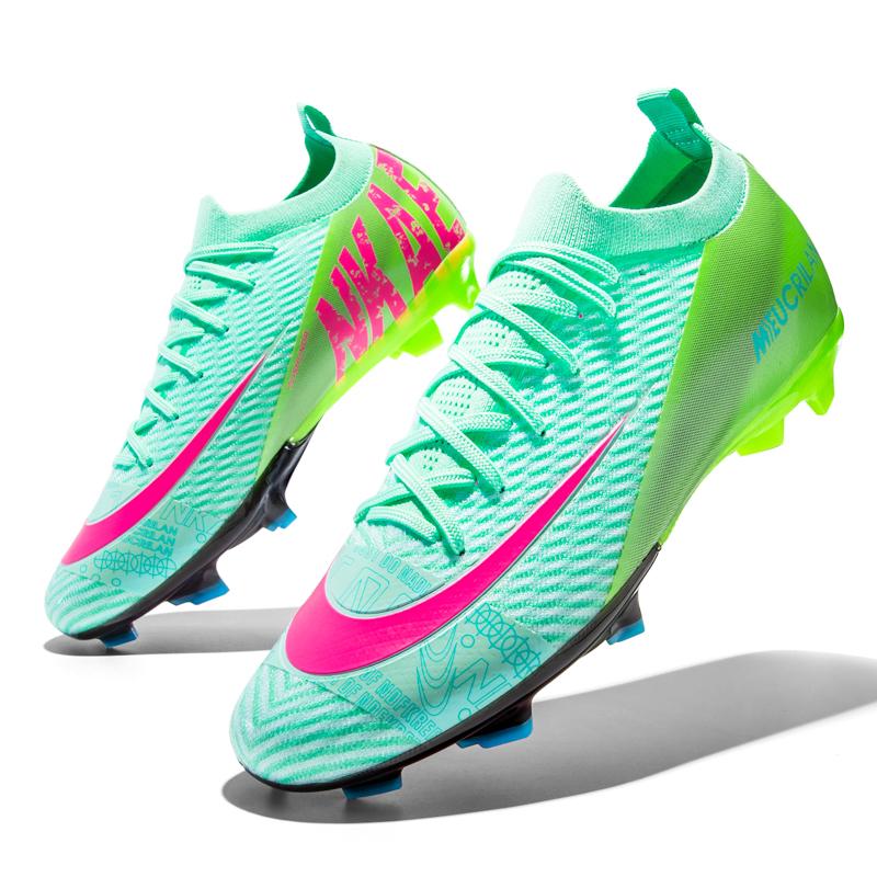 New Men's Soccer Shoes FG Top Quality Non-Slip Football Boots Training Cleats Sneakers Wholesale Drop Shipping Unisex Adult