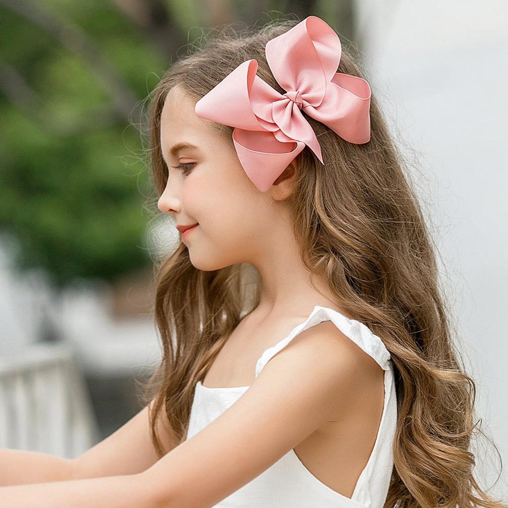 20 PCS 6 Inch Hair Bows Clips Grosgrain Ribbon Bows Large Big Hair Bows Clips Hair Clips Hair Accessories For Teens Kids Toddlers
