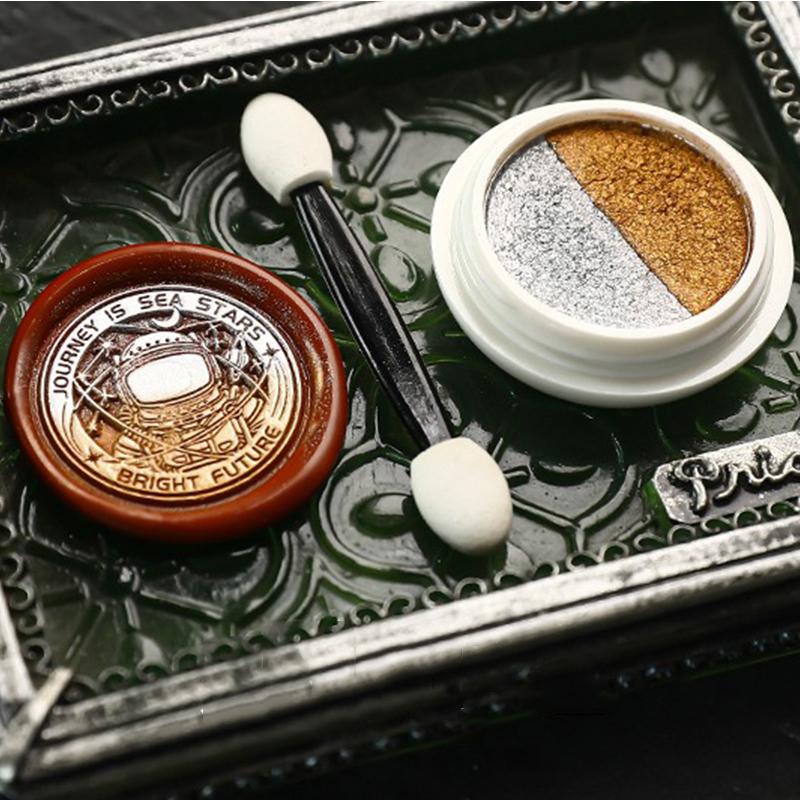 1pcs Fire Lacquer Glitter Wax Seal DIY Wax Steel Stamps Painted Paste Invitation Card Decor Invitation Seal Coloring SB0128