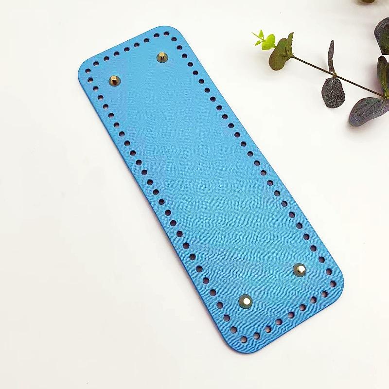 DIY Handcraft Bag PU Leather Bottom Pad 28*10cm Rectangular Handmade Base for Knitted Bag Making Accessories