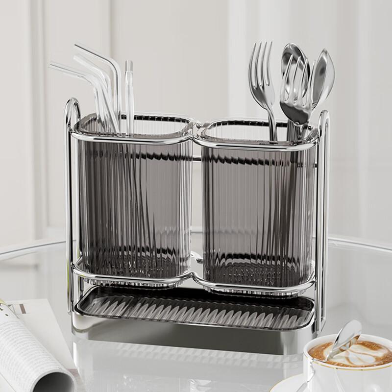 Japanese Chopstick Storage Box with Draining Function, Wall-Mounted Household Chopstick Organizer, Kitchen Chopstick Holder, Anti-Mold Chopstick Tube