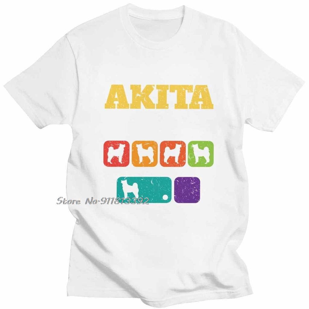 Personality Mens Akita Stubborn Akita Tricks Retro Oversized Premium Tshirt Aesthetic Leisure Dog Lover T Shirt Men Tshirt