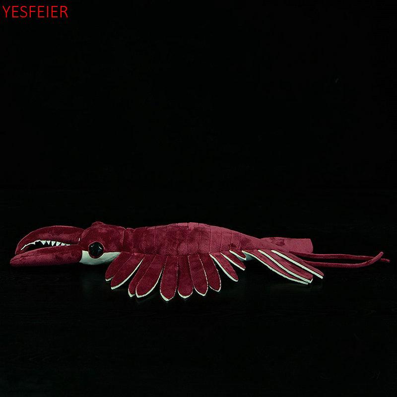 53X33CM Anomalocaris Plush Toy Simulation Shovel-shaped Shrimp Original Paleontology Series Sea Creatures Model Doll Kids Gifts
