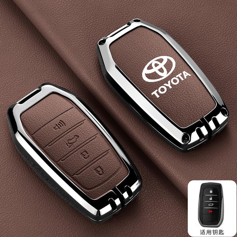 Car Key Case Cover Bag For Toyota Tacoma Fortuner Corolla Venza Grand Highlander RAV4 XSE Prime Land Cruiser Hilux 2023 2024
