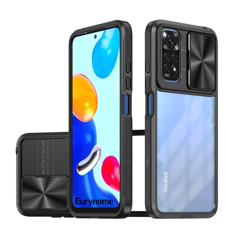 

Чохол-лінза Slide для Xiaomi Redmi Note 11 11s 10 10s 9 9A 9T Poco X3 NFC M3 Pro Armor протиударний прозорий акриловий чохол Redmi 10A рожевий