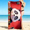 1Pc Panda Pet Store Adventure Beach Towel Quick Dry Multiuse For Beach Pool Gym Yoga Home Travel Christmas Halloween Xmas Gift Y1970