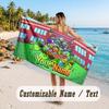 Personalized Beach Towel,Plants Vs. Zombie Custom Printed Name Text, Super Absorbent Towel For Beach Vacation