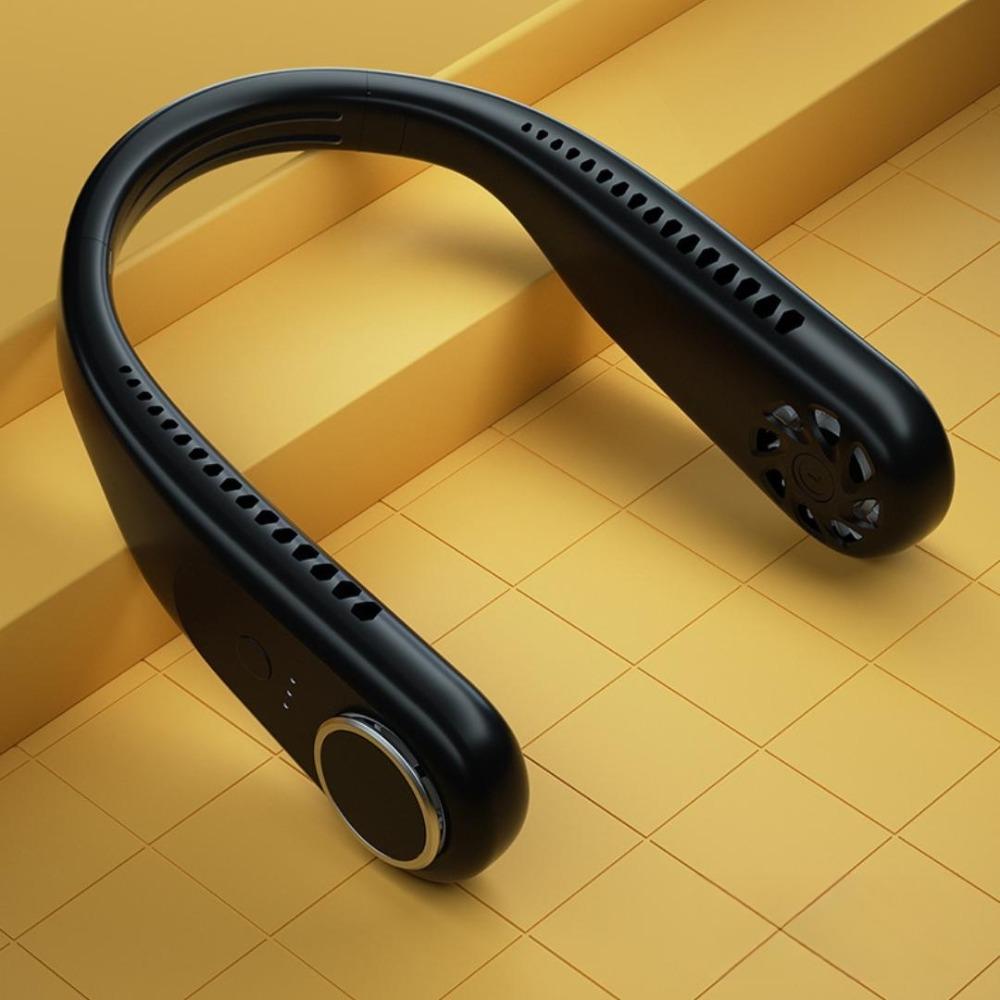 

Без скручивания волос Вентиляторы для шеи 8000 мАч Безлопастные вентиляторы Носимый охлаждающий вентилятор Электрический персональный вентилятор