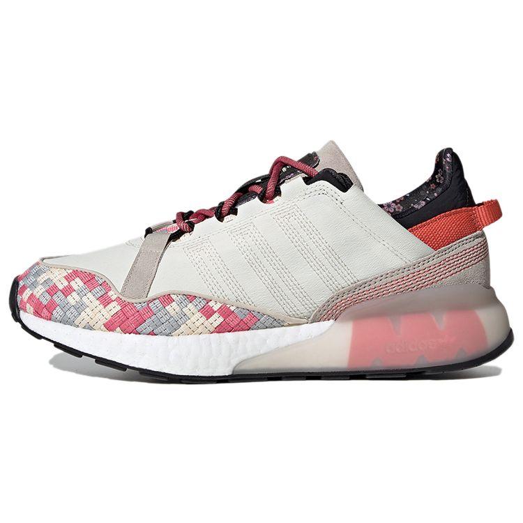 

Adidas Originals ZX 2K Boost Pure Fabric Suede Canvas Sports Breathable Low-Top Lifestyle Shoes Unisex sneaker Gray Red GV7492 47⅓