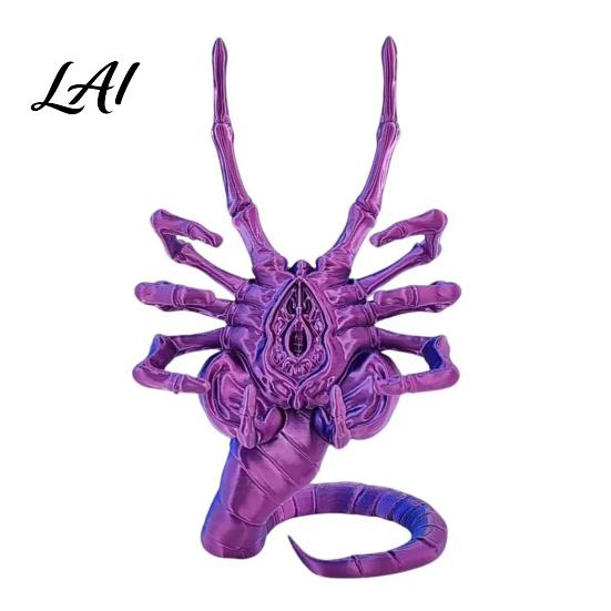 Unique Gadget for Video Calls 3D Printed Sci-Fi Horror Phone Holder Novelty Stable Smartphone Stand Spooky Home Office Accessory Compact Collectible