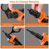 Proster Hand Riveter Set, Two-Handed, Compatible with M3, M4, M5, M6, M8, M10, Etc., Includes 150 Rivet Nuts (Orange)