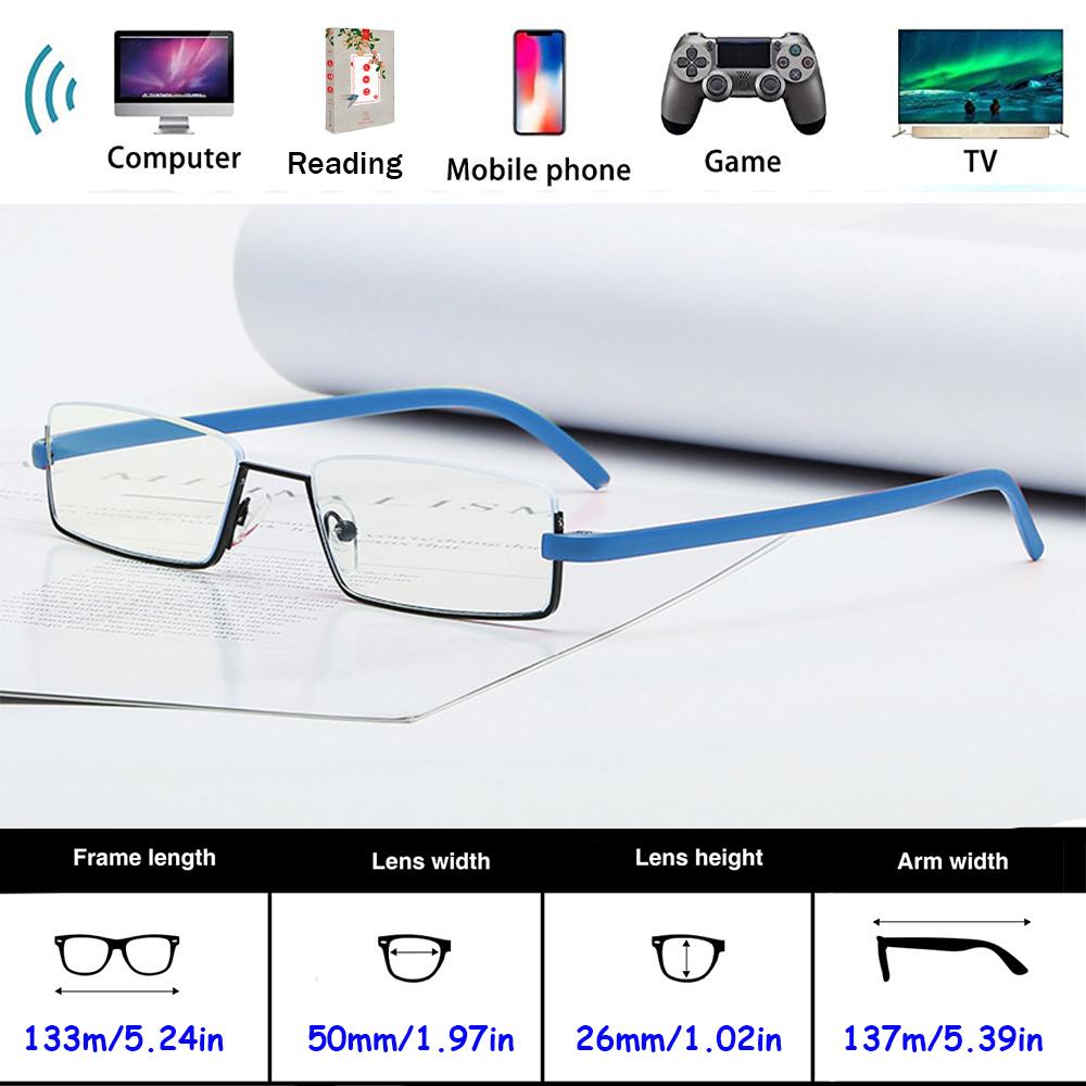 KROKODIL Reading Eyeglasses Gift Eyeglasses Case Blue Ray Blocking Presbyopic Eyeglasses Flexible Material High Definition Lense