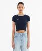 Minasu Mns Span Crop T Shirt_Navy