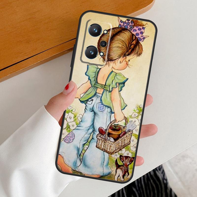 

Sarah Kay pattern For Realme 15 Pro GT7 GT6 10 11 12 13 14 Pro Plus C67 C63 C61 C55 C51 C53 C35 C75 C65 Case Realme C53