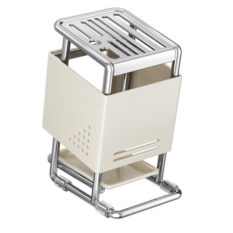 Wood Grain Stainless Steel Kitchen Knife Holder