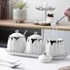 Creative Ceramic Kitchen Spice Jar Set - Salt and Seasoning Storage