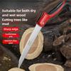 1 Portable Folding Hand Saw for Gardens and Outdoor Use - Ergonomic Alloy Steel Blade, Double-Edged