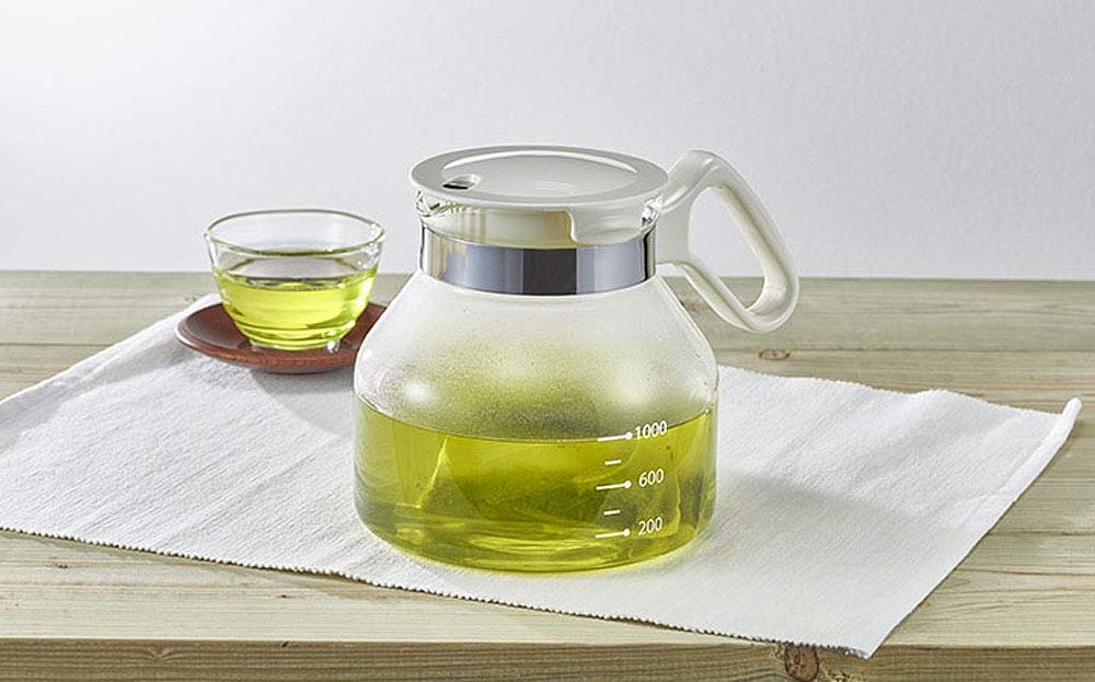 Bestco Glass Pot White 1.5L HOT&Cold 2WAY Style HARIO Made In Japan MA-411