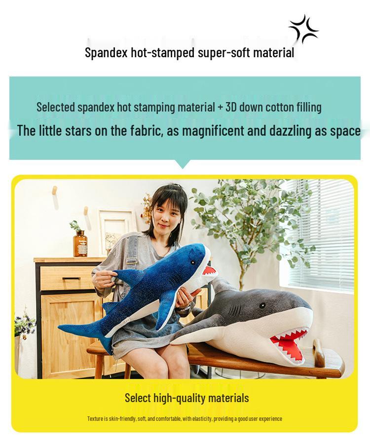 Shark Plush Toy Marine Life Doll Children's Pillow Birthday Gift