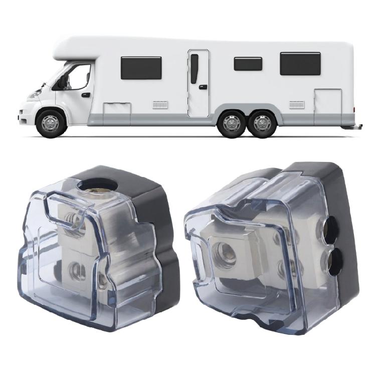 Electrical Wire Connector Box Circuit Safe Power Splitter, 1 Input 2 Output, with Self Tapping Screws & Hexagonal Keys