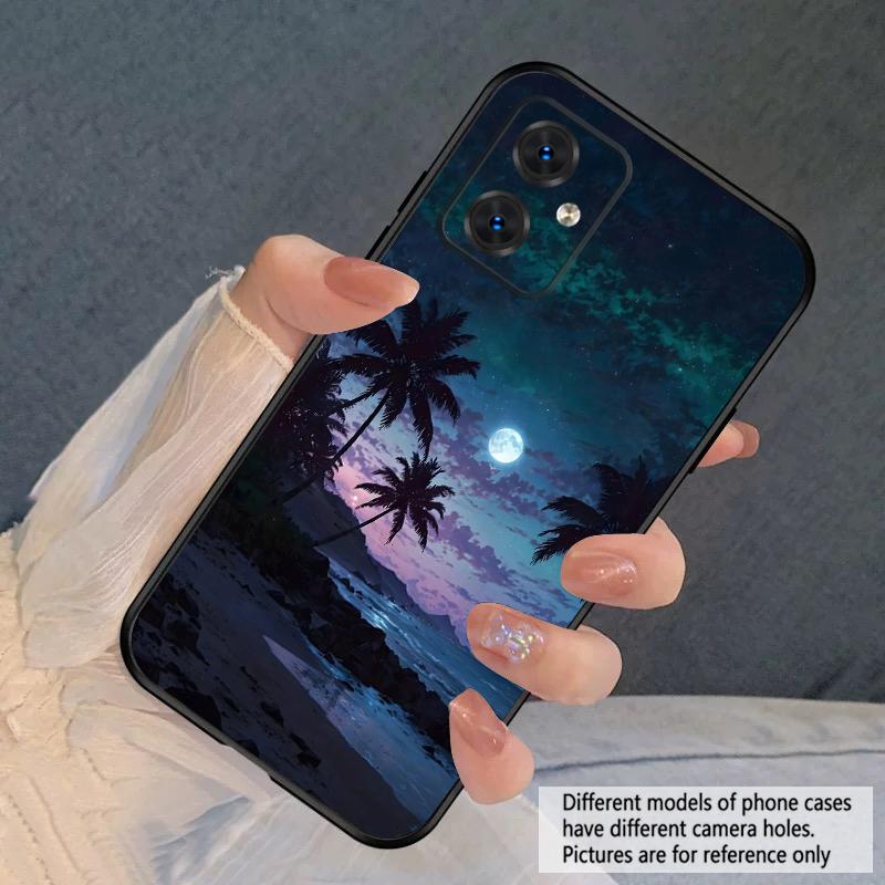 Romantic Star Moon For Moto Edge 40 50 Neo 5G E 14 15 G04 G05 4G G24 G34 G35 G54 POWER G55 G75 G84 85 silicone soft phone case