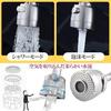 Sugarello Kitchen Faucet, Single Lever Faucet, Shower Type, 360-Degree Rotation, Wall Mounted, Stainless Steel, G1/2 Connection, 48cm