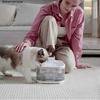 USB Rechargeable Pet Water Fountain 5000mah Battery Large Capacity 4.5L Quiet Operations for Cats Small Dog Watering Use