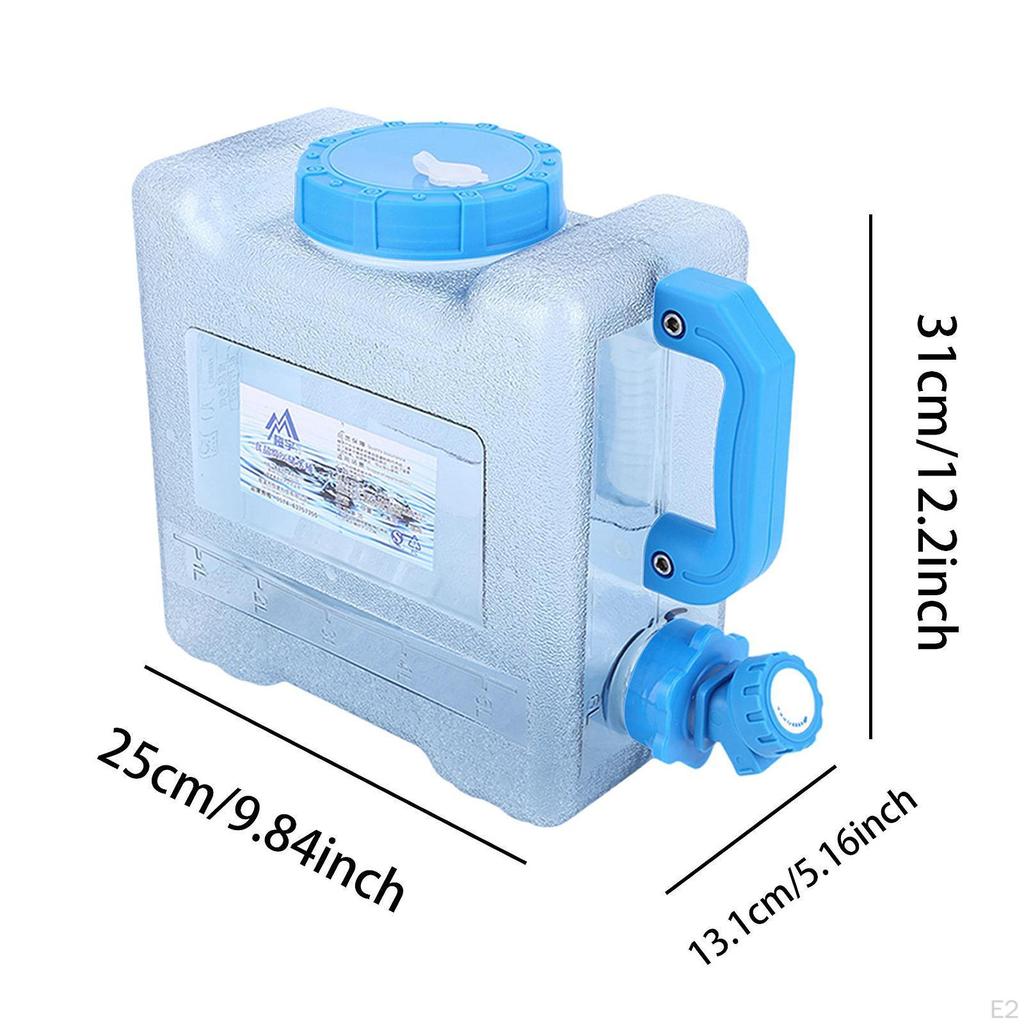 Camping Water Container Bucket with Faucet Tank Jug Carrier for Outdoor