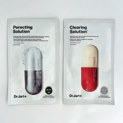Dr.Jart + Mask Set: Porecting Solution Mask 2pcs + Clearing Solution Mask 2pcs