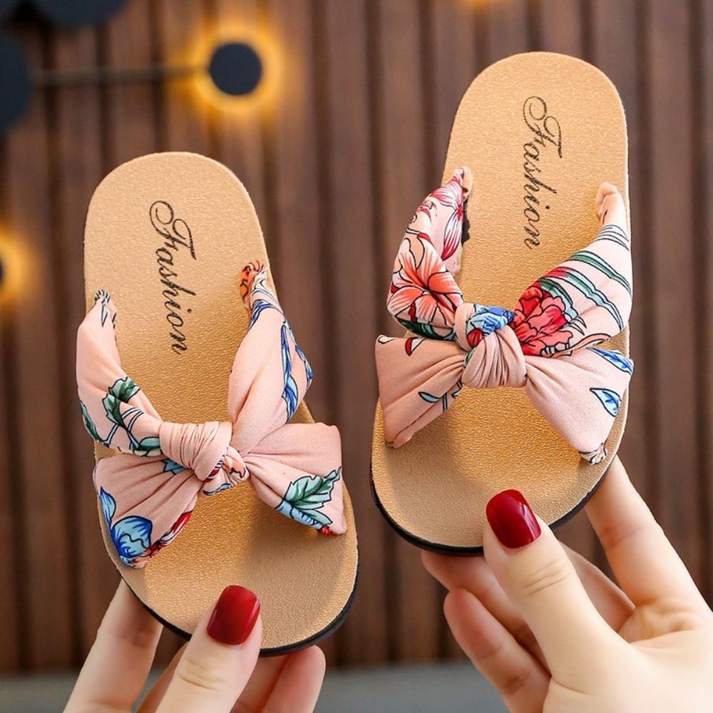 

Open Toe Girls Slippers Soft Sole Slippers for Kids Trendy Kids Slide Sandals for Indoor Outdoor 26-27