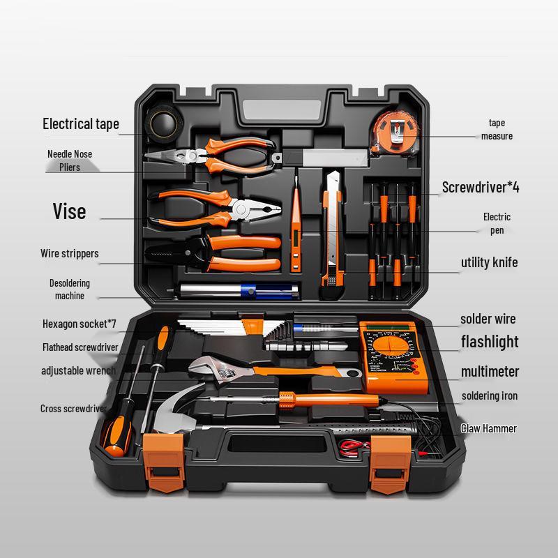 Household & Student Electrician Tool Set with Meter & Soldering Iron