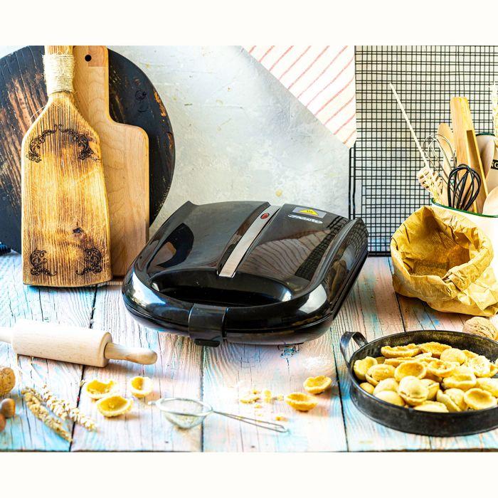 Gaufrier Gaufrier À Noix, 24 Moitiés De Pâte À La Fois, Plaques Antiadhésives Mesko MS3041 1600W Noir 34001