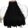 Women's Beaded Mesh High Waist A-Line Skirt - Spring/Summer Korean Style with Irregular Hem and Good Drape