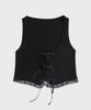 5OML Knit Lace Top (Black)