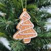 Gingerbread Man & Santa Claus Christmas Tree Ornaments Set - 12 Pieces, In Stock and Ready to Ship